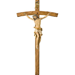 Cristo Pisa en cruz arqueada